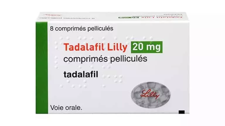 une boite de tadalafil 20mg